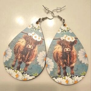 Earrings teardrop 3 inches